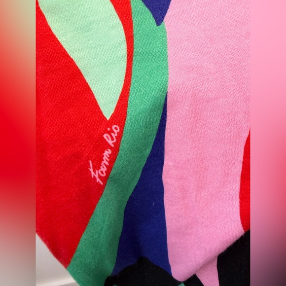 FARM Rio Colorful Monstera T-Shirt Dress Size XL - Picture 7 of 8